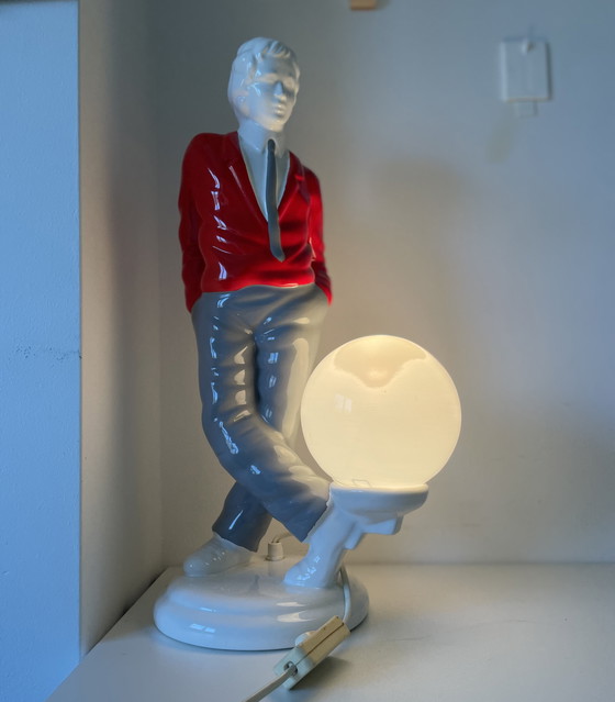 Image 1 of Mid Century Pop Art ceramic statue lamp, 1960s