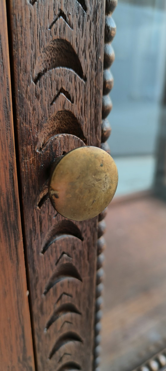 Image 1 of Antigua vitrina de té antigua de la Escuela de Ámsterdam, década de 1930