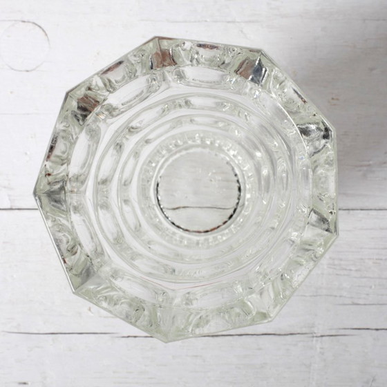 Art Deco vaas met duizend ogen van glas, ontworpen door Josef Hoffmann / Moser / Tsjechië / jaren 1930 (photo 6 of 12)