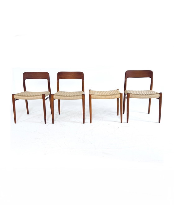 Image 1 of 4x Model No.75, Niels Otto Møller '60