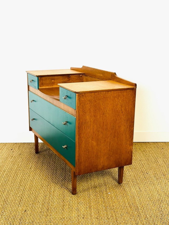 Image 1 of Vintage eikenhouten kaptafel, 1950