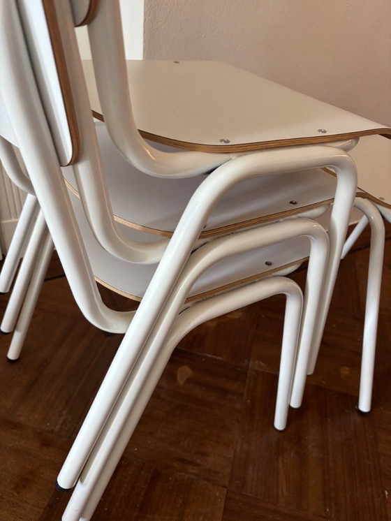 Image 1 of 4x Sedia da pranzo Zuiver Back to School