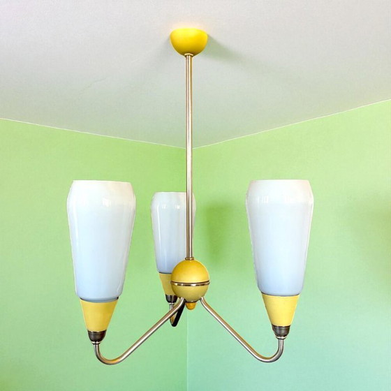 Image 1 of Mid Century Modern 3-light chandelier 