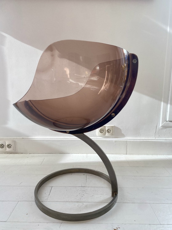 Sphère Stuhl von Boris Tabacoff, mobilier modulaire moderne, Liebessitze, Plexiglas, Metall, Transparent (Foto 3 von 9)