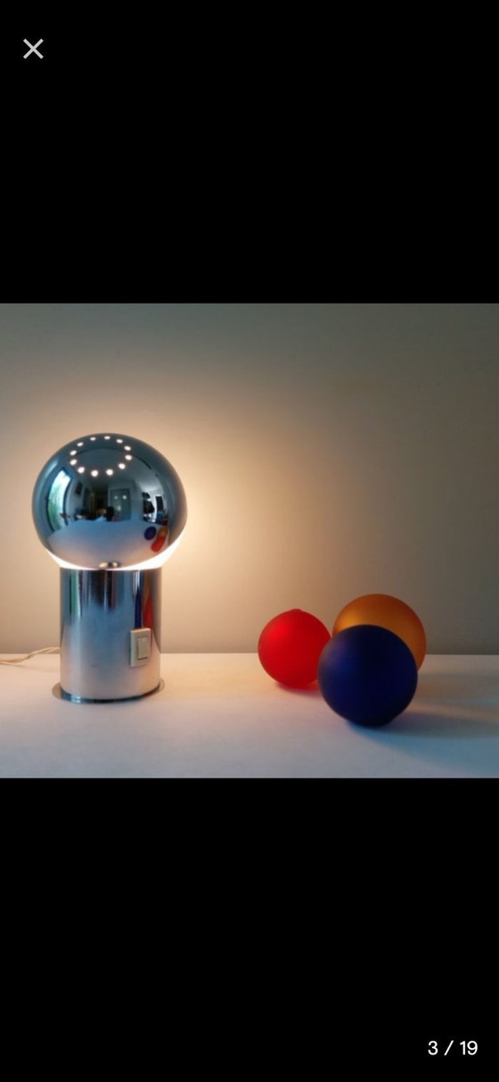 Image 1 of Vintage Space Age Tafellamp – Reggiani Stijl