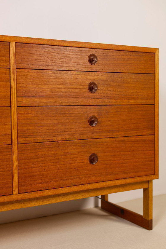 Image 1 of Cassettiera in rovere e teak di Børge Mogensen per Karl Andersson & Söner, 1958