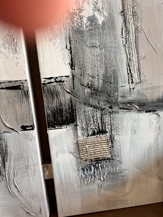 Image 1 of Modernes Triptychon auf Leinen