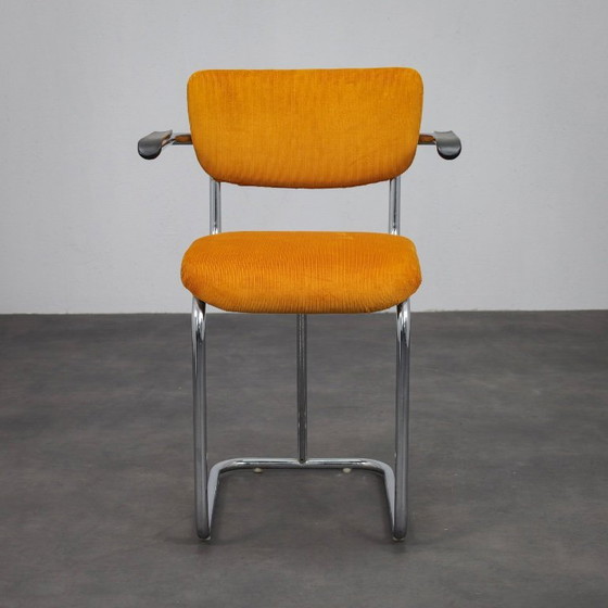 Image 1 of Sedia in acciaio tubolare Gispen 207 di W.H. Gispen, Paesi Bassi, anni '50