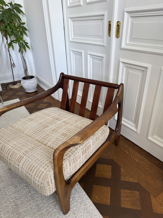 Image 1 of Fauteuil lounge en teck, style mid-century, design danois