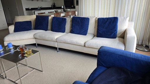 Corner sofa + 2x Armchair + 5x cushions all from B&B Italia