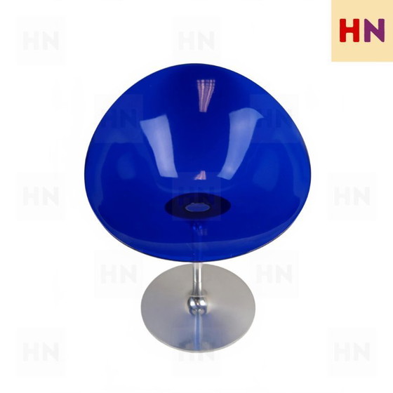 Image 1 of Juego de 2 sillas Kartell EroS Design – Philippe Starck – Azul cobalto