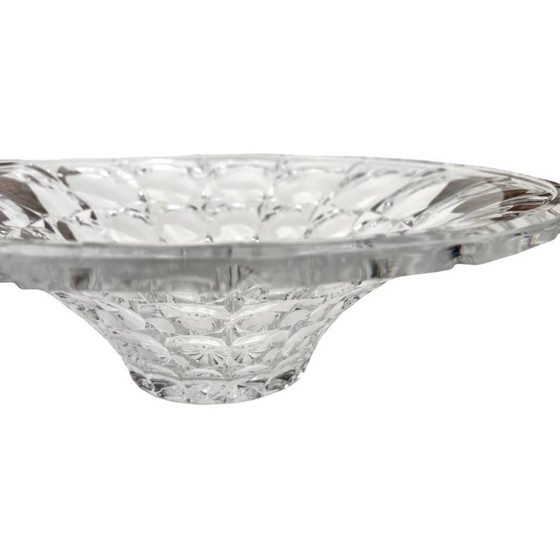 Image 1 of Bohême | Coupe en cristal lenticulaire | Tchécoslovaquie | Années 1970-1980 | Verre au plomb