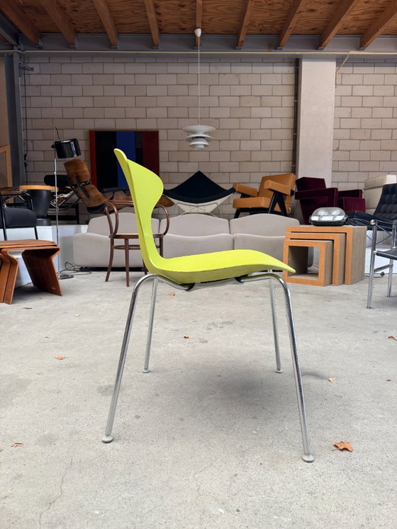 Bernhardt Design Orbit chair, Ross Lovegrove (Bestand: 3) – Stühle und Loungesessel, Kunststoff, Chrom (photo 5 of 11)