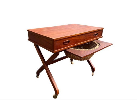 Image 1 of Danish vintage sewing machine cabinet / Design / side table, cabinet