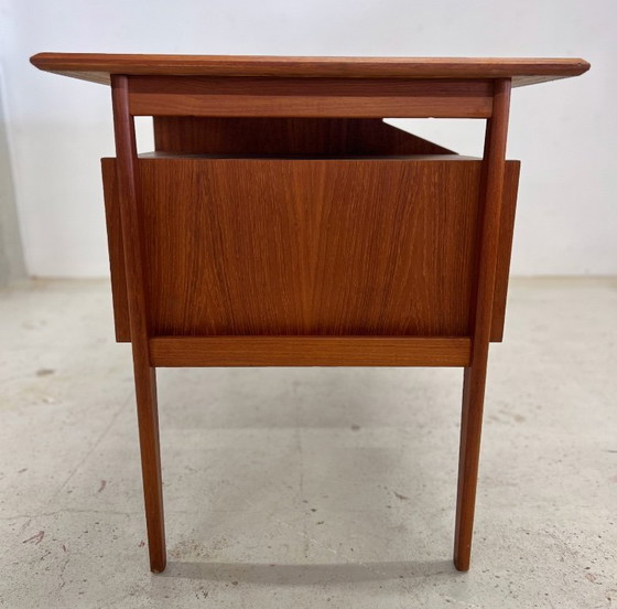 Image 1 of Teak Desk By Gunner Nielsen For Tibergaard, 1960s.