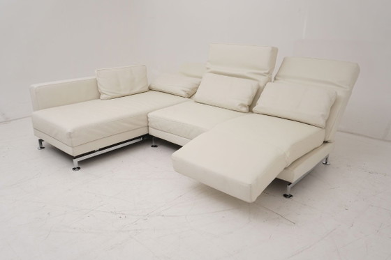 Brühl & Sippold Moule Lounge Sofa Couch White Leather Multifunctional – Modular sofas (photo 5 of 11)