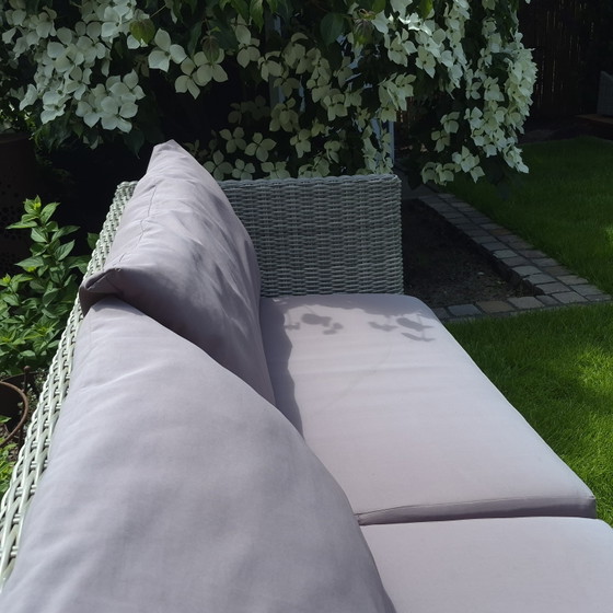 Image 1 of Tuinbank en -tafel van polyrattan