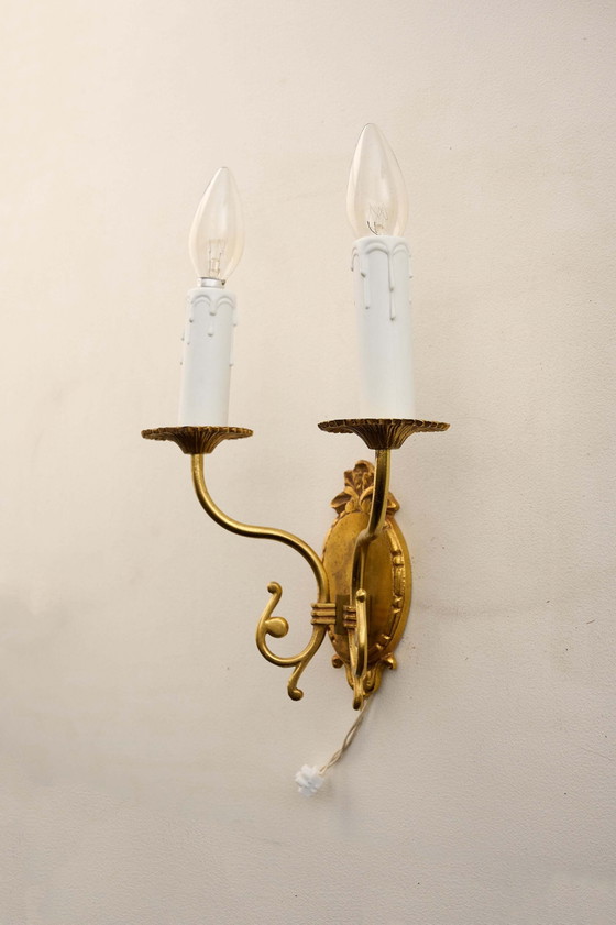 Flämischer Barockstil Messing Wandleuchter Klassisch, Wandleuchten, Gold (Foto 3 von 4)