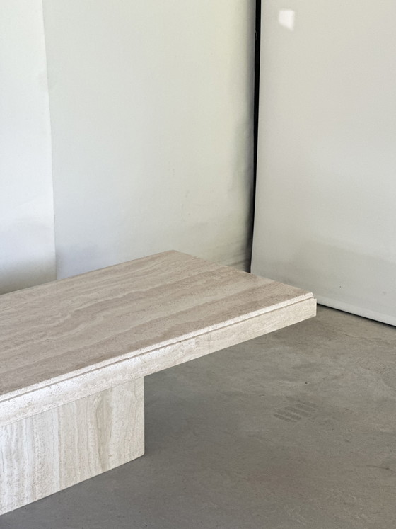 Image 1 of Vintage travertine coffee table