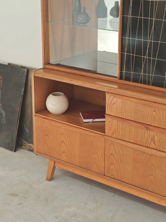 High buffet / Sideboard U 372 / 386 by B Landsman and H Nepozytek 60 – Jitona, Display cabinets, Wood, Glass (photo 4 of 40)