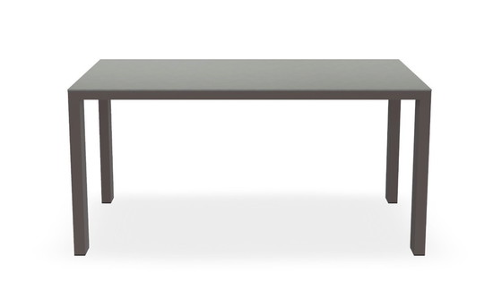 Image 1 of 4xBert Plantagie Felp chairs with armrests and Bert Plantagie Edge table 160x100 ceramic with steel