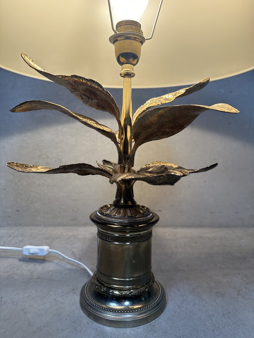 Vintage Hollywood Regency 'palm' table lamp