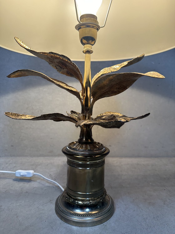 Image 1 of Lampe de table vintage de style Hollywood Regency « palmier »