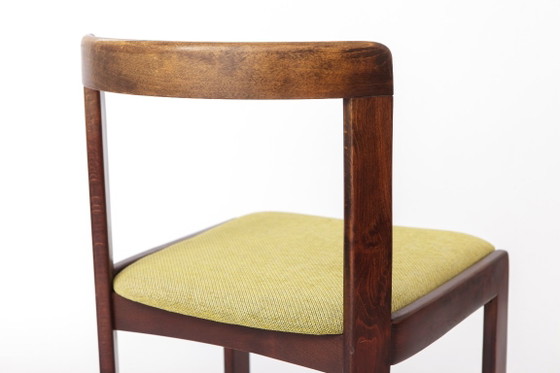 Set di 6 sedie da pranzo vintage Lübke, design tedesco anni '70, legno di faggio tinto, sedie di metà secolo (photo 8 of 12)