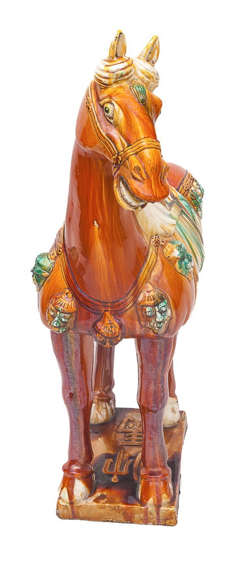 Very large ceramic Chinese horse