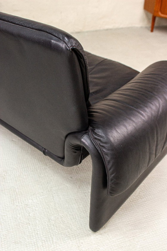 Image 1 of Vintage DeSede 2011 Sofa Two-Seater Couch Leather Mid Century 80s