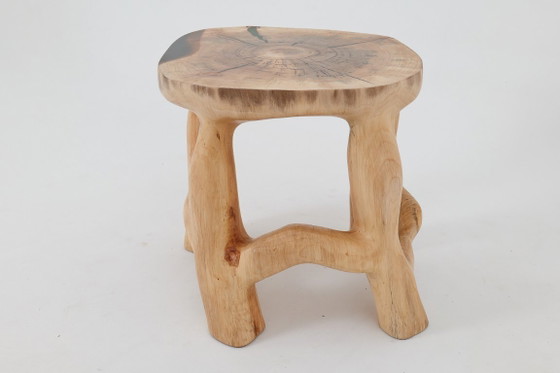 Image 1 of Sculptural Coffee Table, Solid Wood, Contemporary Design, Handmade, Logniture