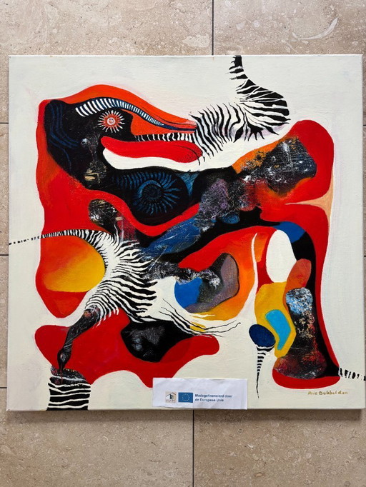 1 x olio su tela, senza cornice