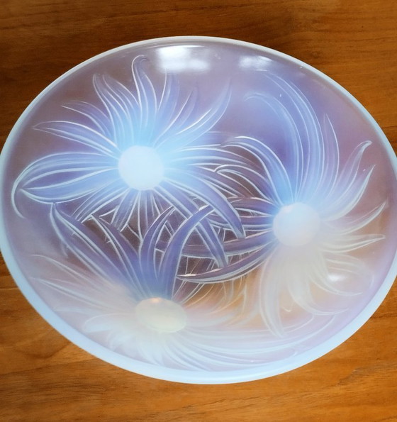 Image 1 of Opalescent Art Deco bowl by Edmond Etling.