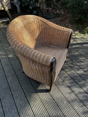 Round Wicker Armchair