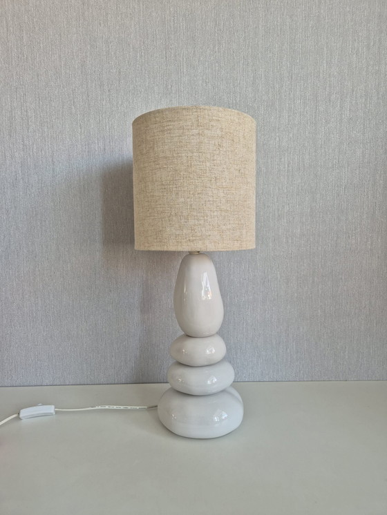 Image 1 of Stone Table Lamp François Chatain Style