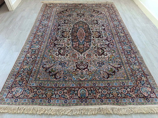 Alfombra de Cachemira paquistaní hecha a mano