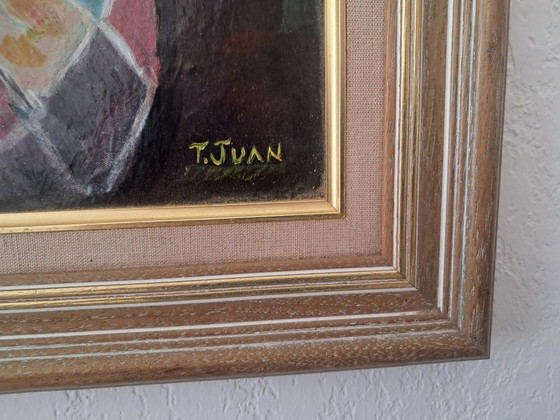 Image 1 of T.JUAN - Harlequin - Artist's painting