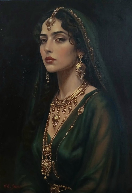 Image 1 of Vittorio Emanuele Serra oil painting – Harem