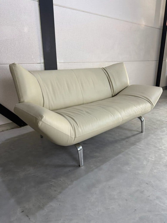 Divano Leolux Devon 2,5 posti - Pelle Wapiti Alba – Divani 2 posti, polished steel (photo 9 of 10)