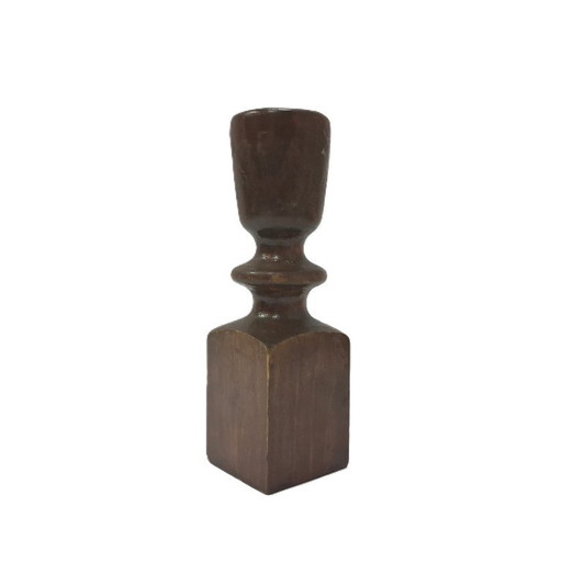 candelabro de madera vintage