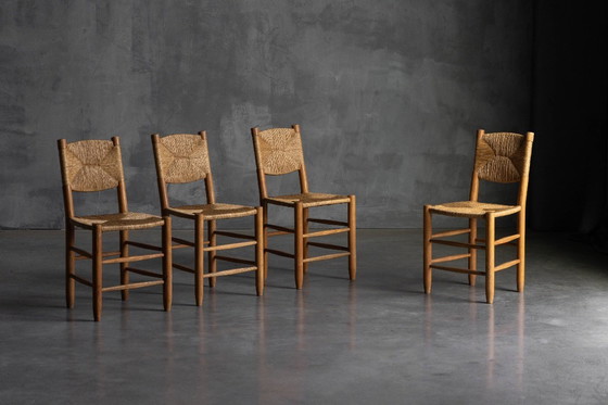 Image 1 of Sedie da pranzo "Bauche" di Charlotte Perriand per Steph Simon, Francia, anni '50