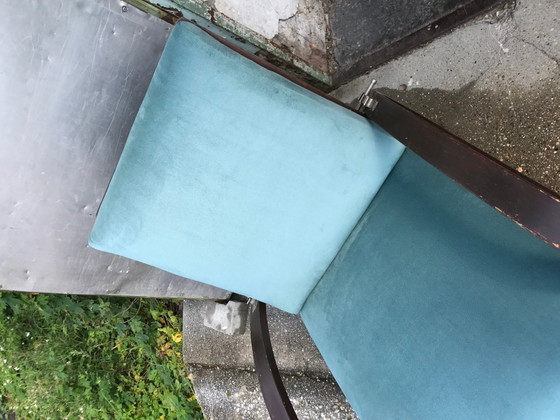 Set of Adjustable Lounge Chairs Attributed to Jindřich Halabala, 1930s – Chairs and lounge chairs, Velvet (photo 7 of 12)