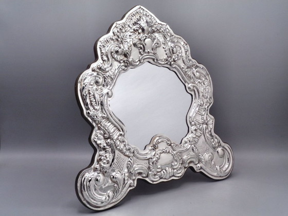 Image 1 of "Cartagloria" lijst/spiegel van 925 zilver, 30x30 cm