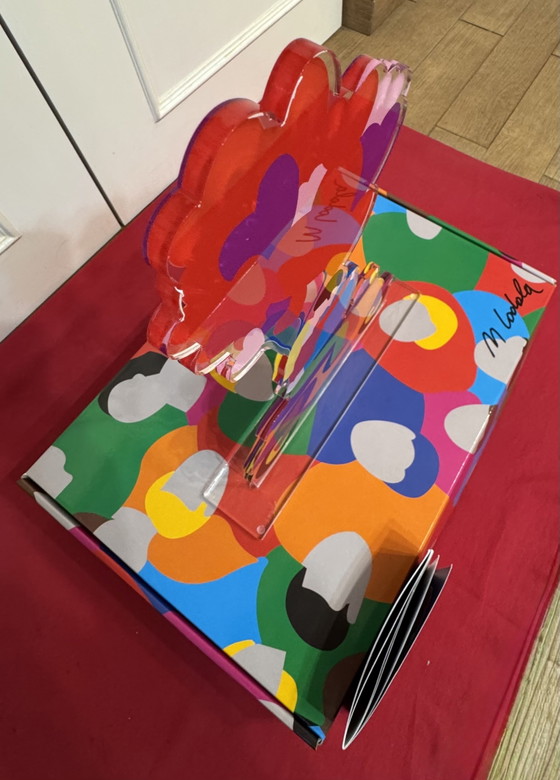 Marco Lodola Serigrafia Plexiglass da Appoggio Kiss in Motion 31,3x0,7 x42,3 cm – Sculture (photo 3 of 6)