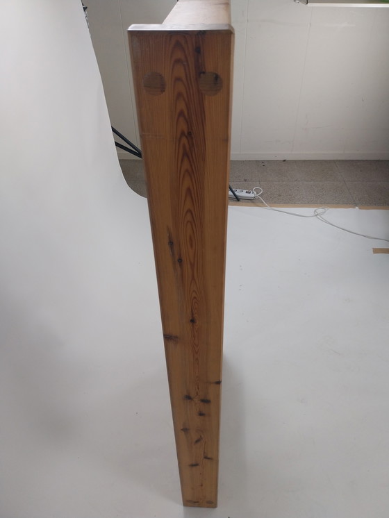 Image 1 of 1 x grand miroir suédois en pin des années 1970