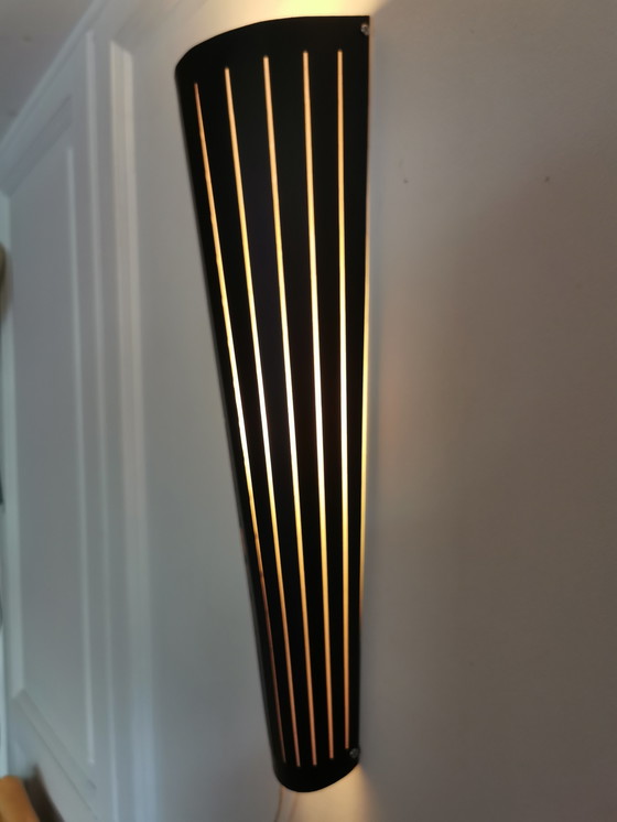 Image 1 of Lampada da parete in pelle scamosciata Ventura