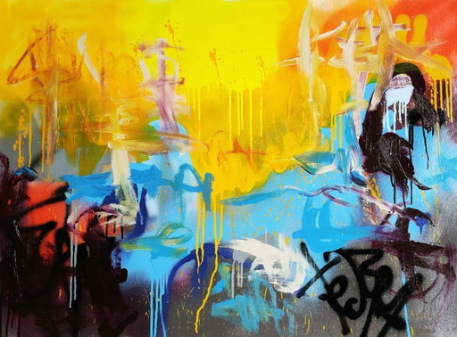 Toile d'Artiste - TEDYZET - Cosmic World Lights #22