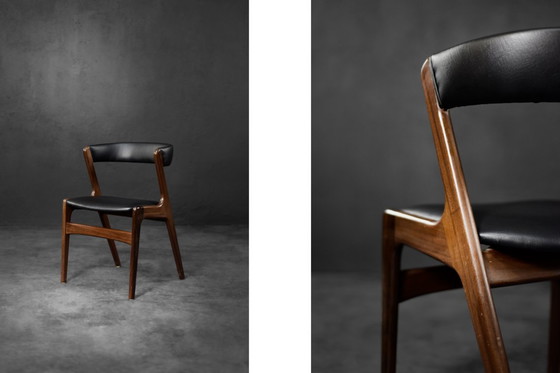 Image 1 of Vintage Mid-Century Danish Modern Teak Office Chair Model Fire by Kai Kristiansen