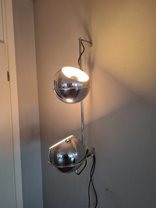 Chromen Gepo Wandlamp 