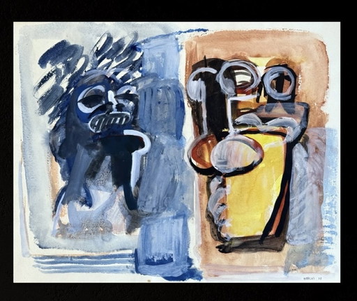 Marcus de Vestele - beautiful abstract composition - 1978